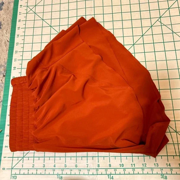 Lululemon Size M Court Rival High-Rise Short Burnt Orange Smocked Waist  LW7DKOS - Picture 6 of 11